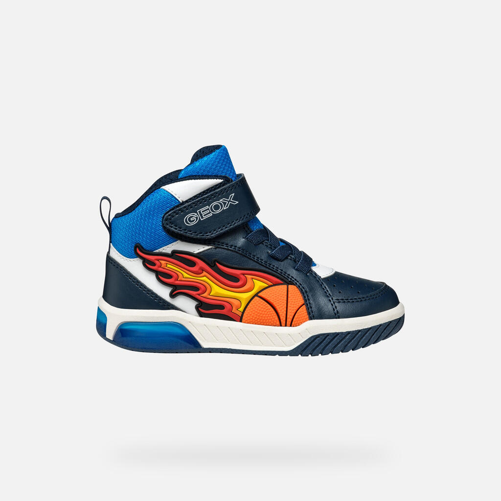 Baskets Garçon J INEK BOY Bleu Marine/Bleu Clair 2/7