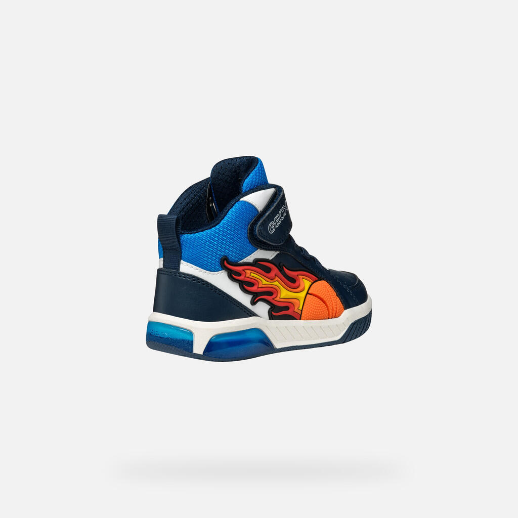 Baskets Garçon J INEK BOY Bleu Marine/Bleu Clair 6/7