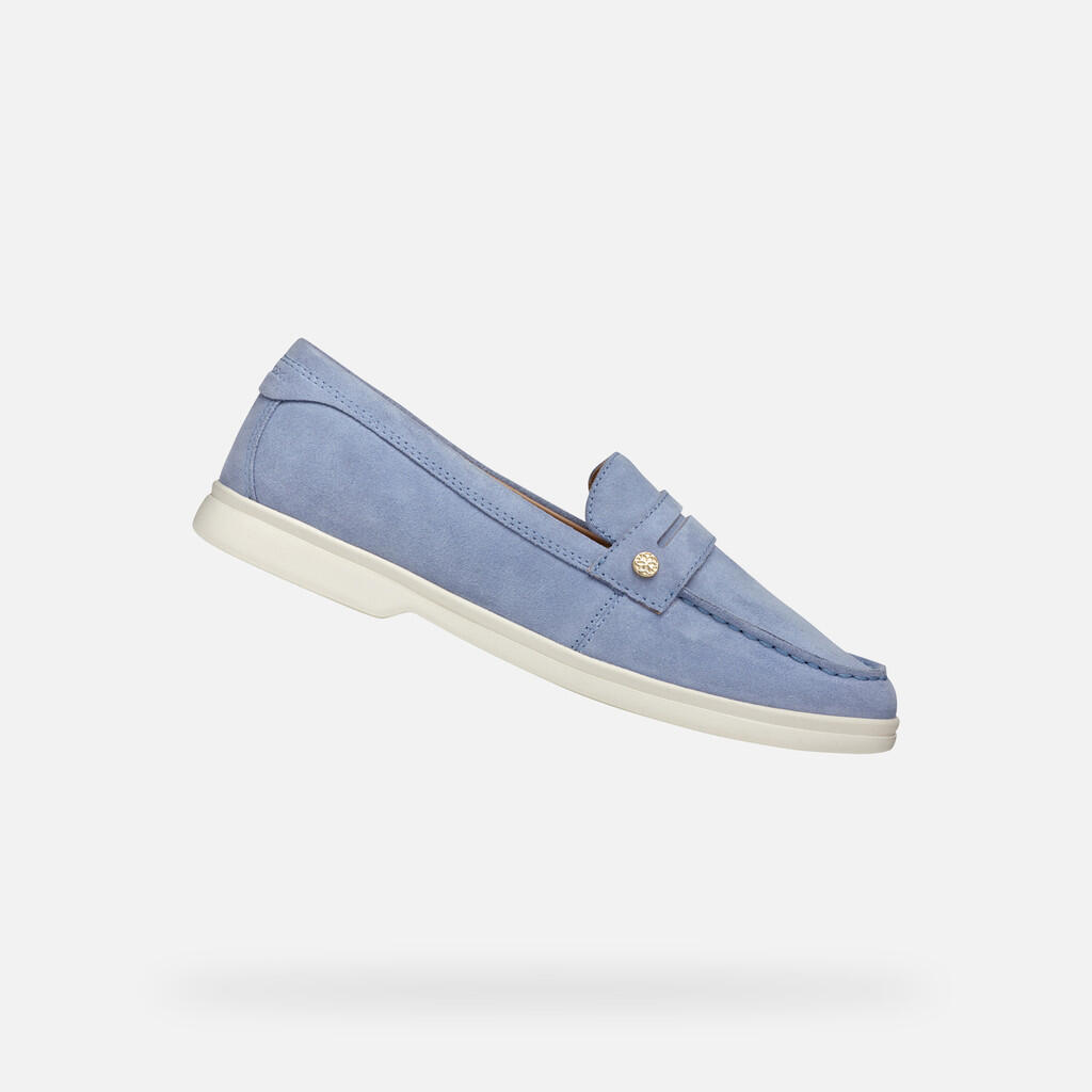 Geox - Mocassins Femme Xand 3 Woman Bleu Clair - Chaussures Bateau - Bleu - Decathlon