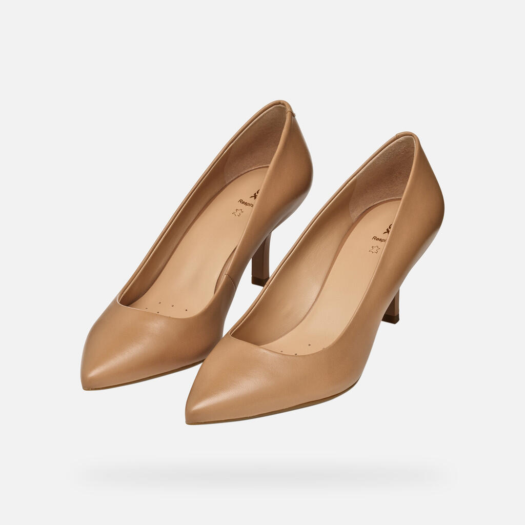 Escarpins Femme D KLEOPY Beige 4/7