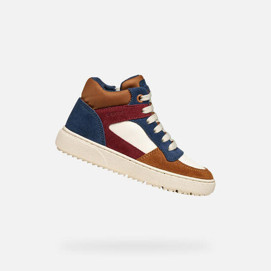 Baskets Garçon J THELEVEN BOY Ivoire Clair/Marron Clair