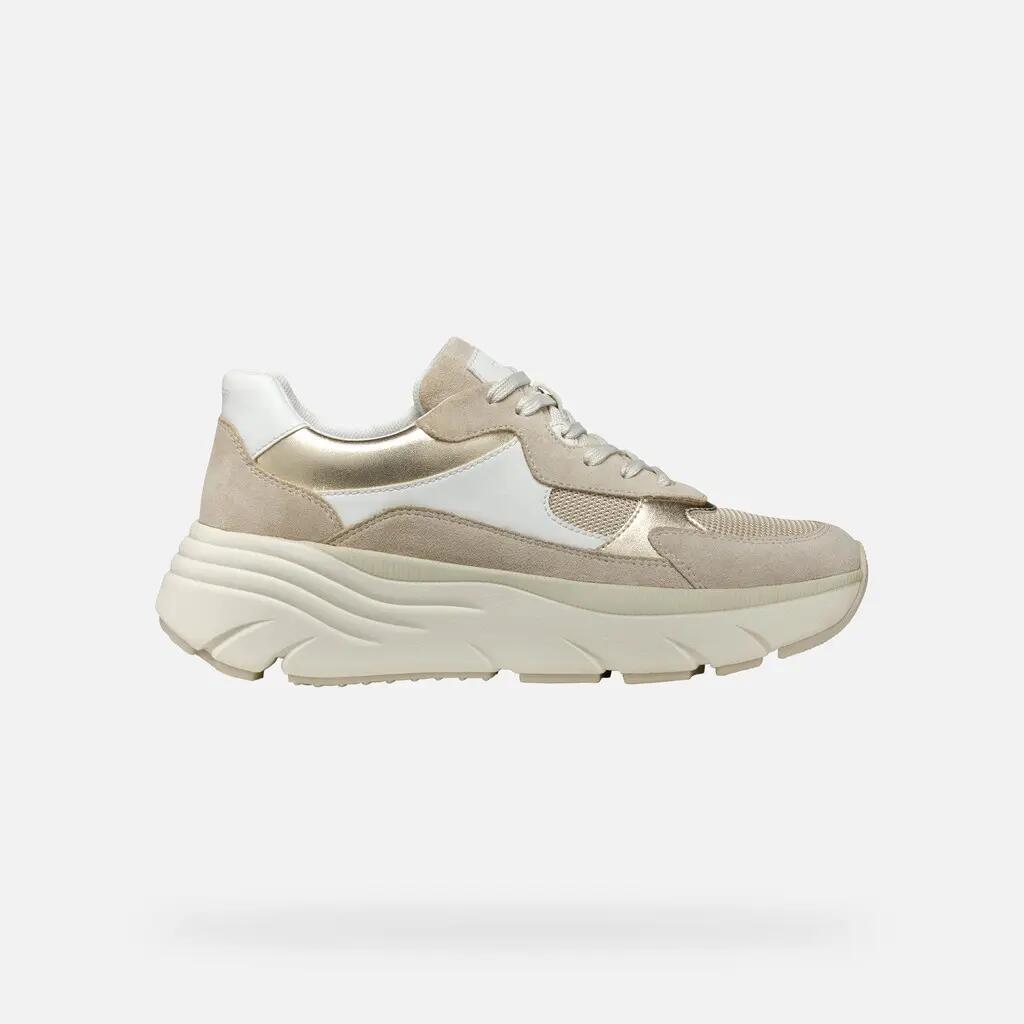 Baskets Femme D DIAMANTA Blanc/Beige Clair 2/7