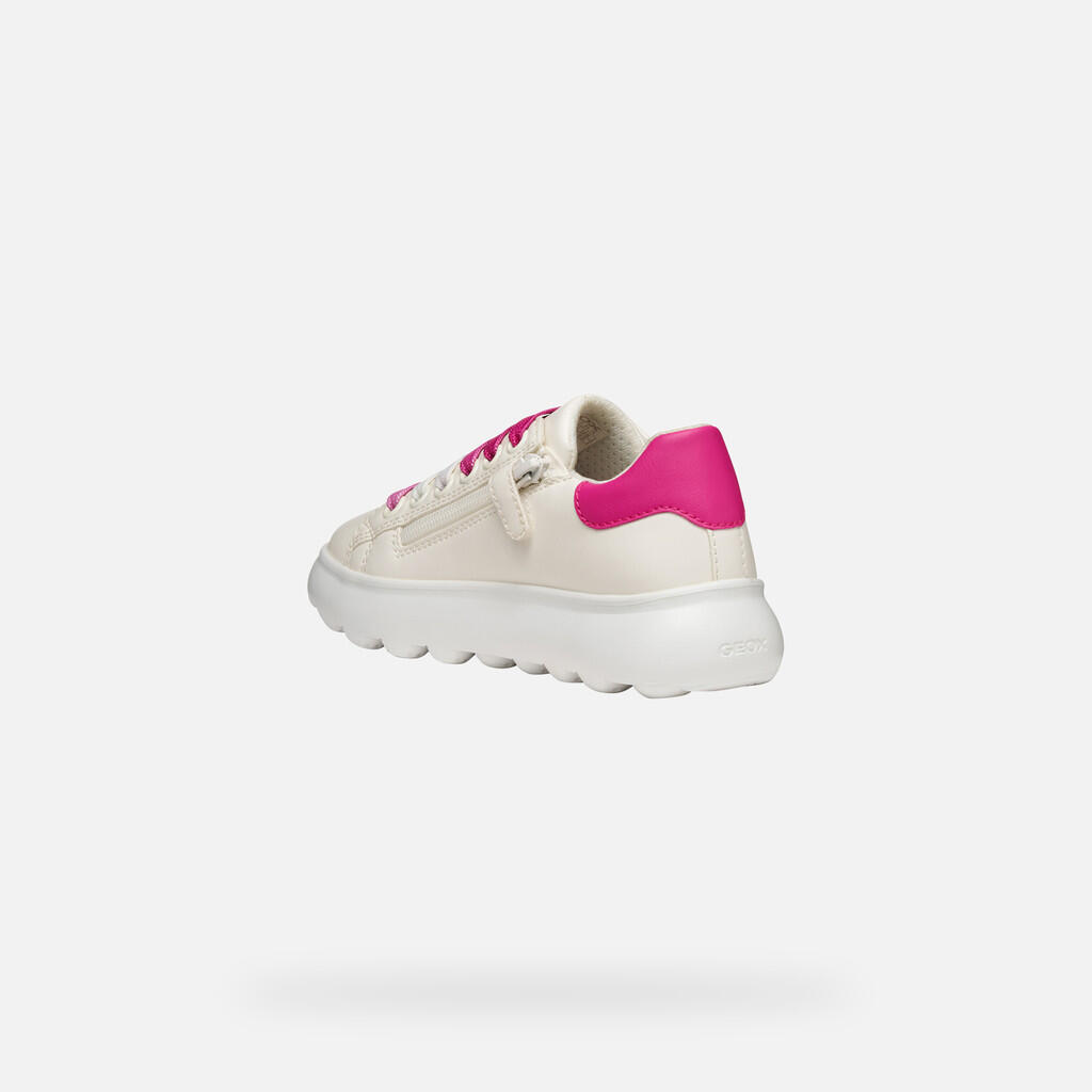 Baskets Fille PUFFYPOP GIRL Blanc/Fuchsia Foncé 5/7