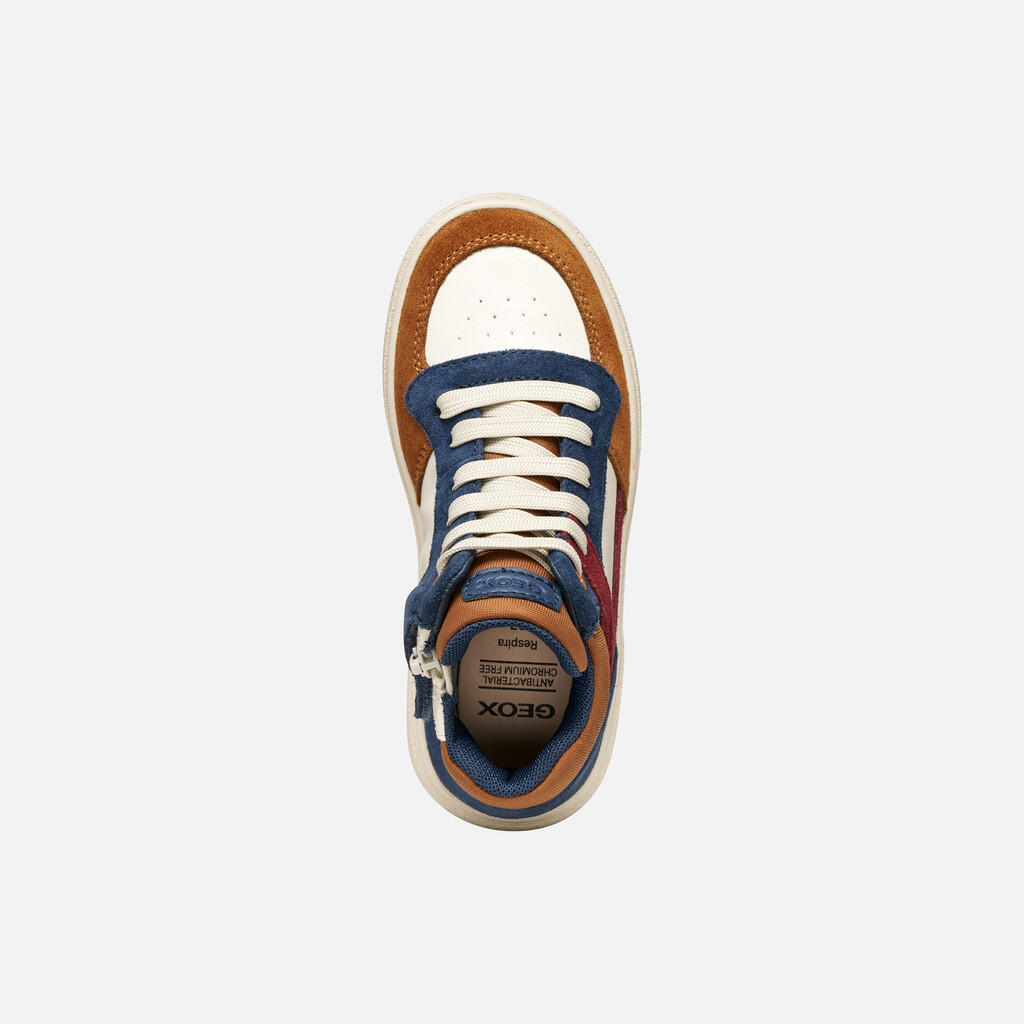 Baskets Garçon THELEVEN BOY Ivoire Clair/Marron Clair 7/7