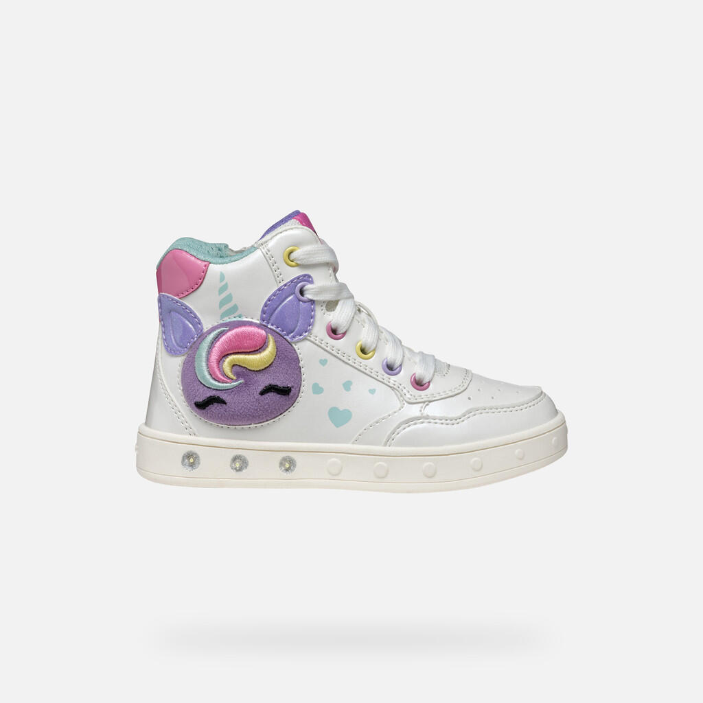 Baskets Fille J SKYLIN GIRL Blanc/Multicolore 2/7