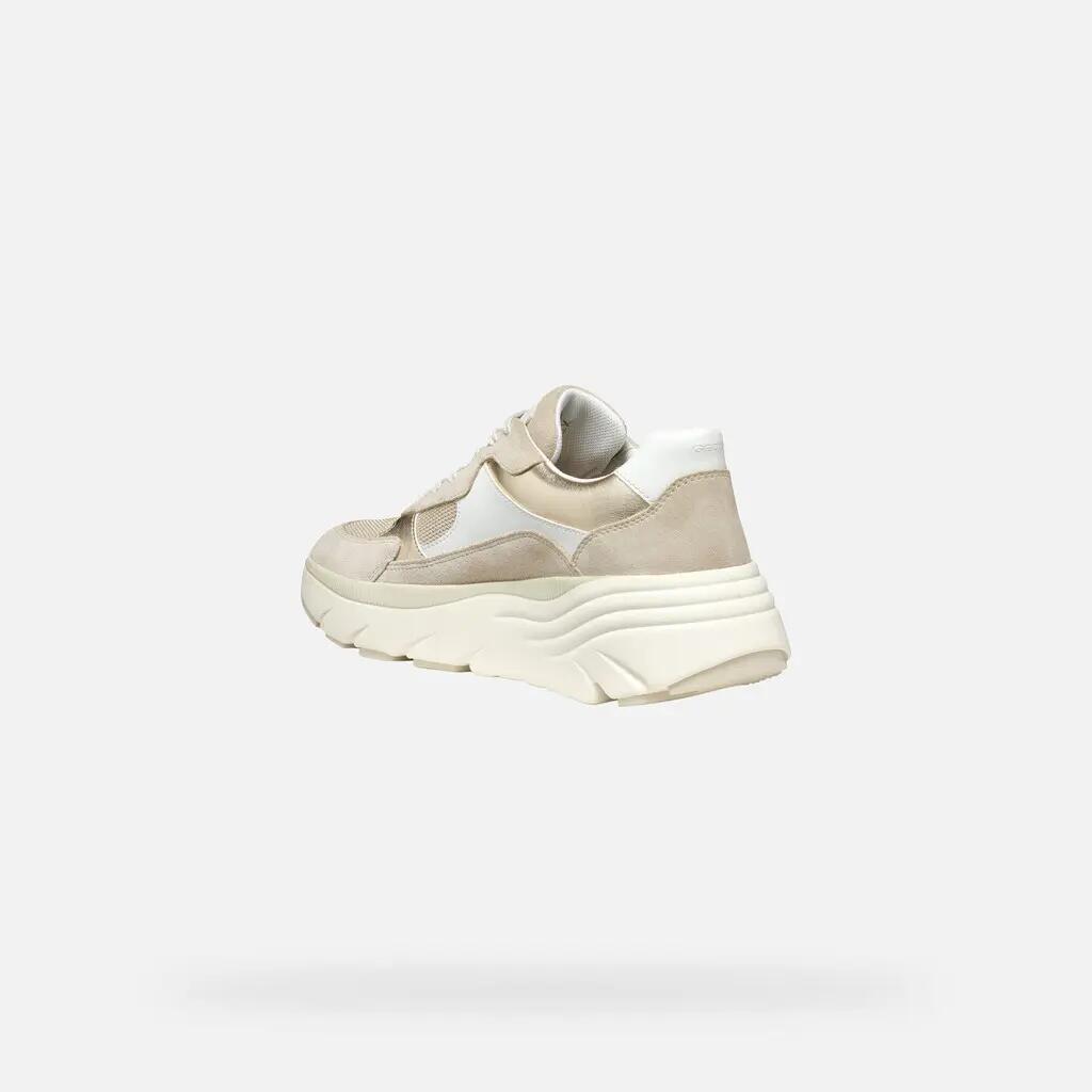 Baskets Femme D DIAMANTA Blanc/Beige Clair 4/7