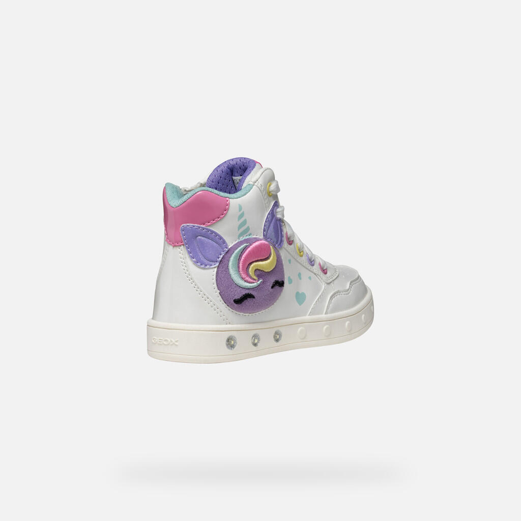 Baskets Fille J SKYLIN GIRL Blanc/Multicolore 6/7
