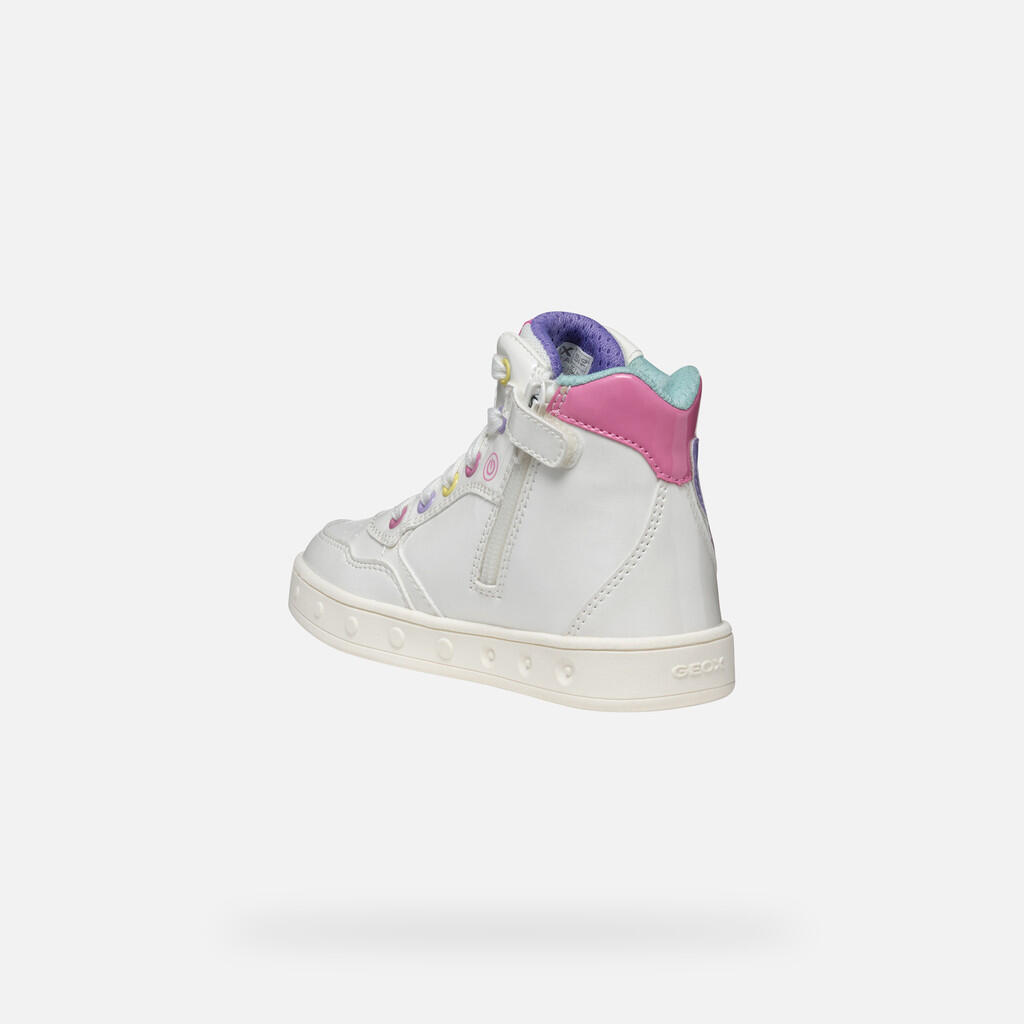 Baskets Fille J SKYLIN GIRL Blanc/Multicolore 5/7