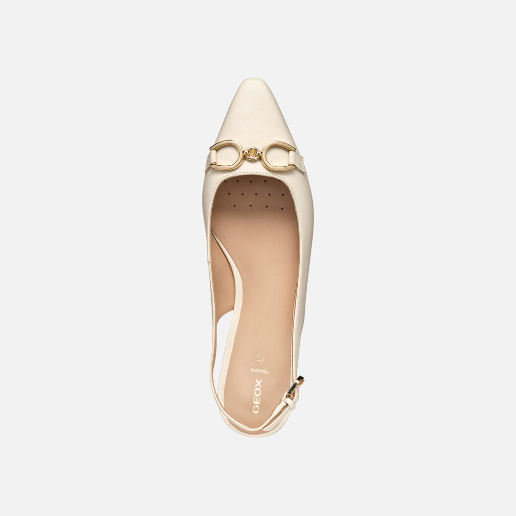 Ballerines Femme GISELDA15 WOMAN Blanc Cassé 6/7