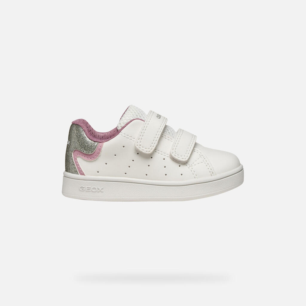 Baskets Bébé Fille B ECLYPER GIRL Blanc/Rose 2/7