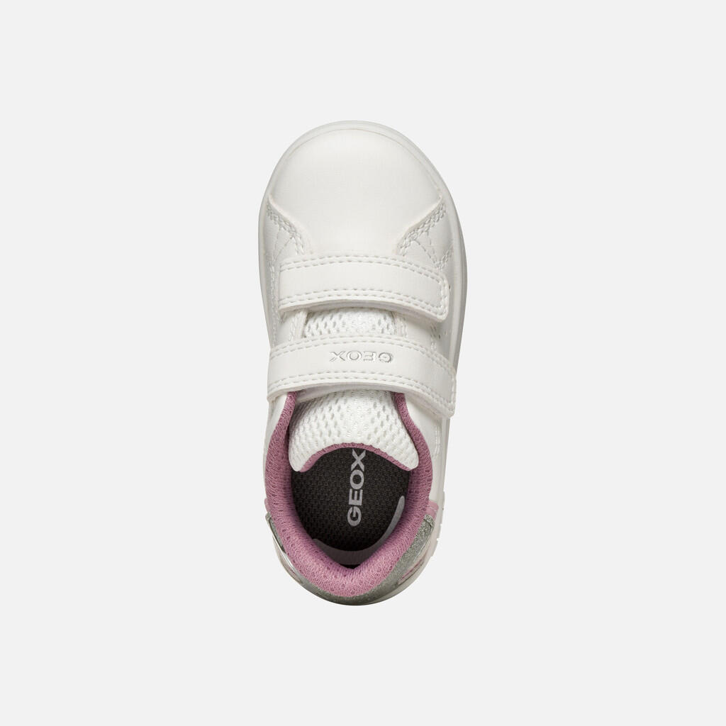 Baskets Bébé Fille B ECLYPER GIRL Blanc/Rose 7/7