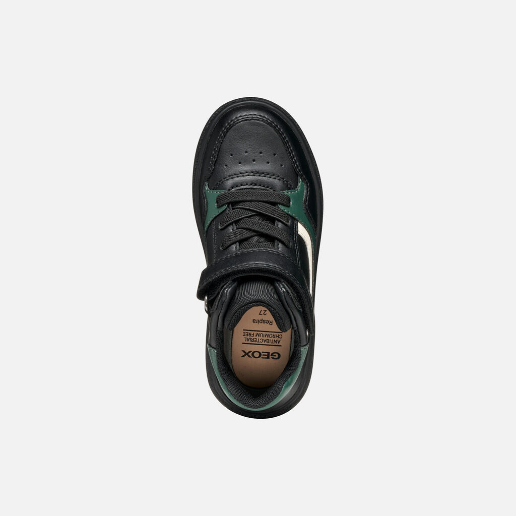 Baskets Garçon THELEVEN BOY Noir/Vert 7/7
