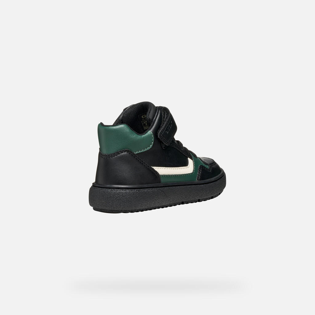Baskets Garçon THELEVEN BOY Noir/Vert 6/7