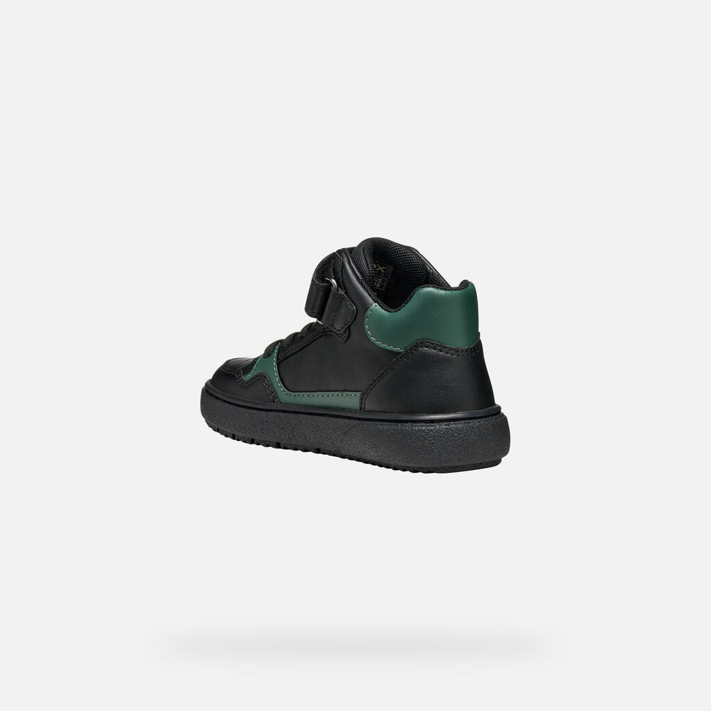 Baskets Garçon THELEVEN BOY Noir/Vert 5/7