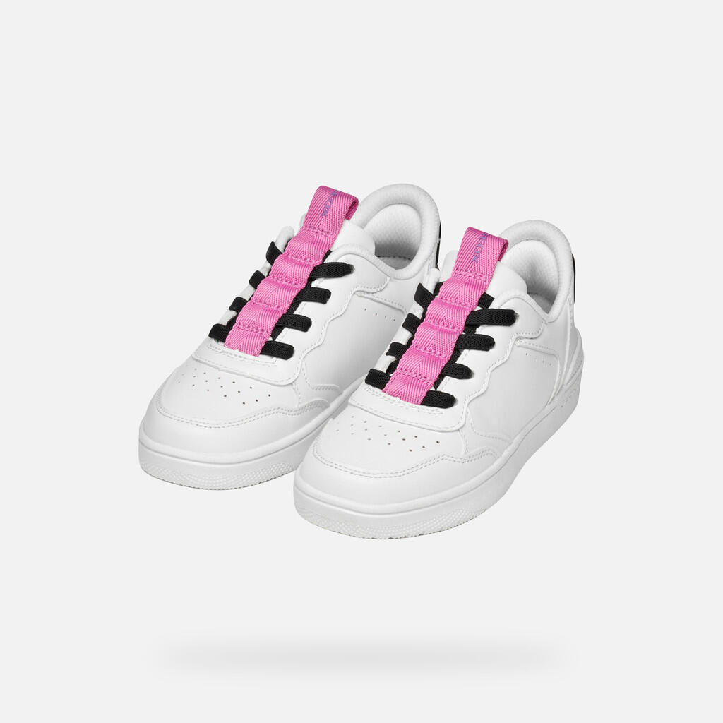 Baskets Fille WASHIBA FAST IN JUNIOR Blanc/Fuchsia 3/7