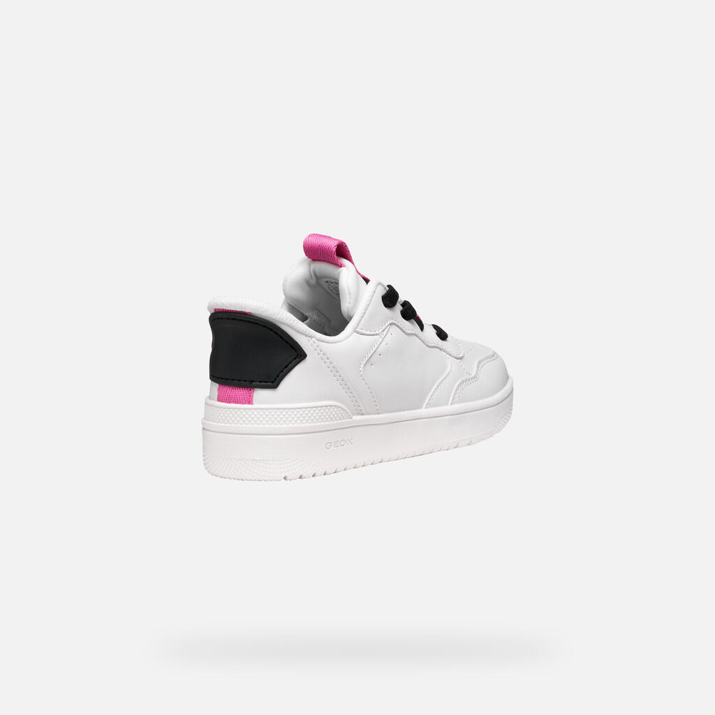 Baskets Fille WASHIBA FAST IN JUNIOR Blanc/Fuchsia 6/7