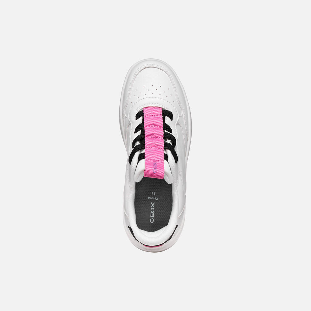 Baskets Fille WASHIBA FAST IN JUNIOR Blanc/Fuchsia 7/7