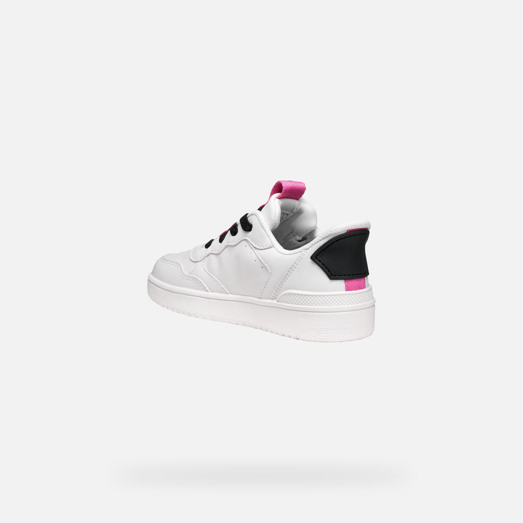 Baskets Fille WASHIBA FAST IN JUNIOR Blanc/Fuchsia 5/7