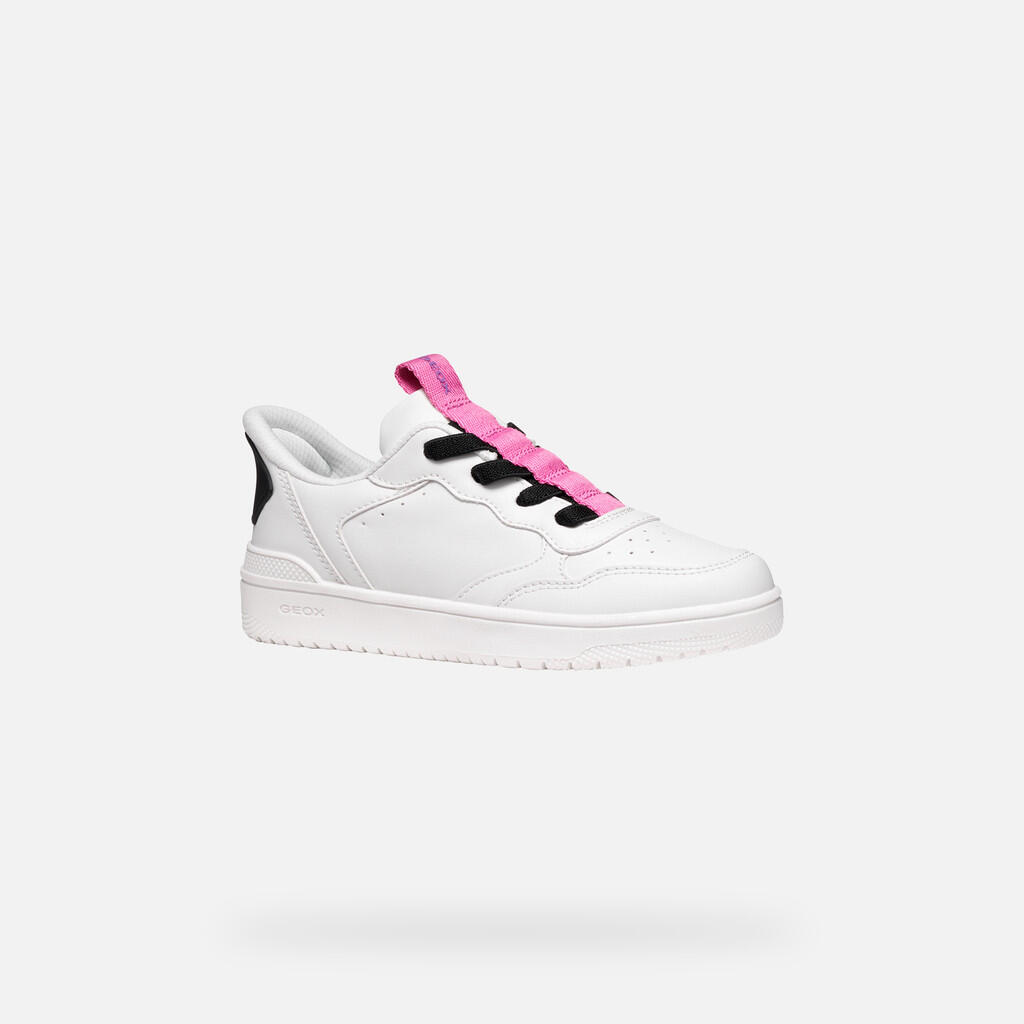Baskets Fille WASHIBA FAST IN JUNIOR Blanc/Fuchsia 4/7