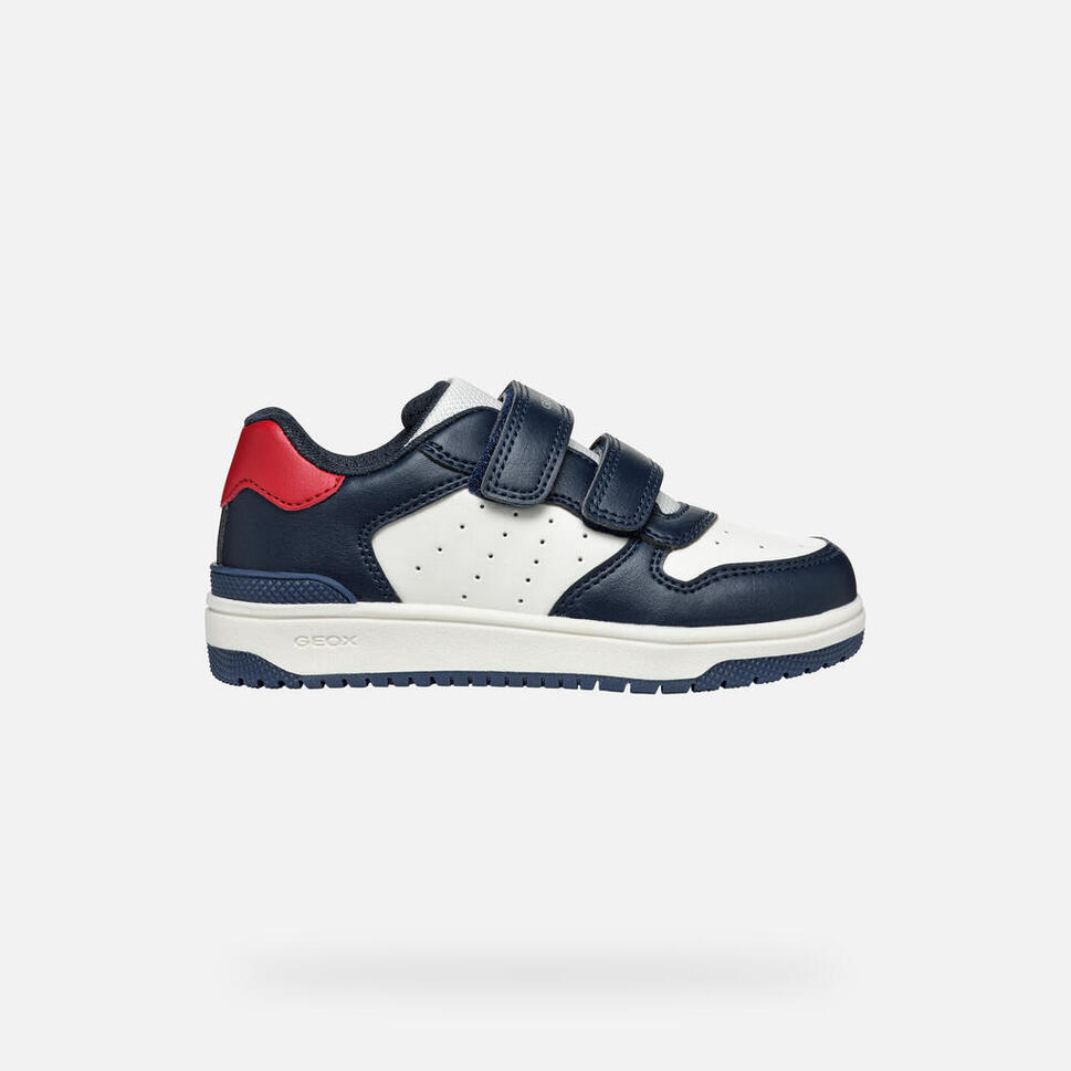 Trampki Geox Model J Washiba Kolor Niebieski