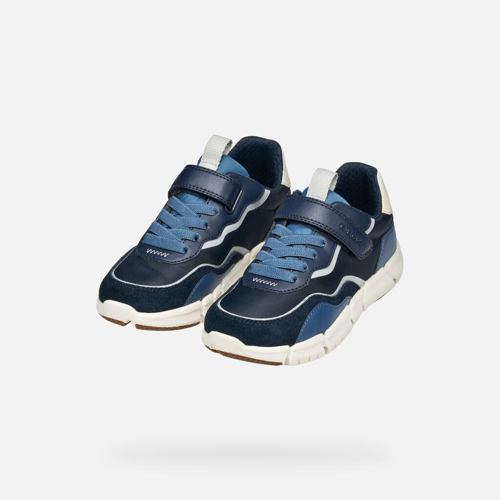 Baskets Garçon FLEXYPER BOY Bleu Marine/Gris Clair 3/7