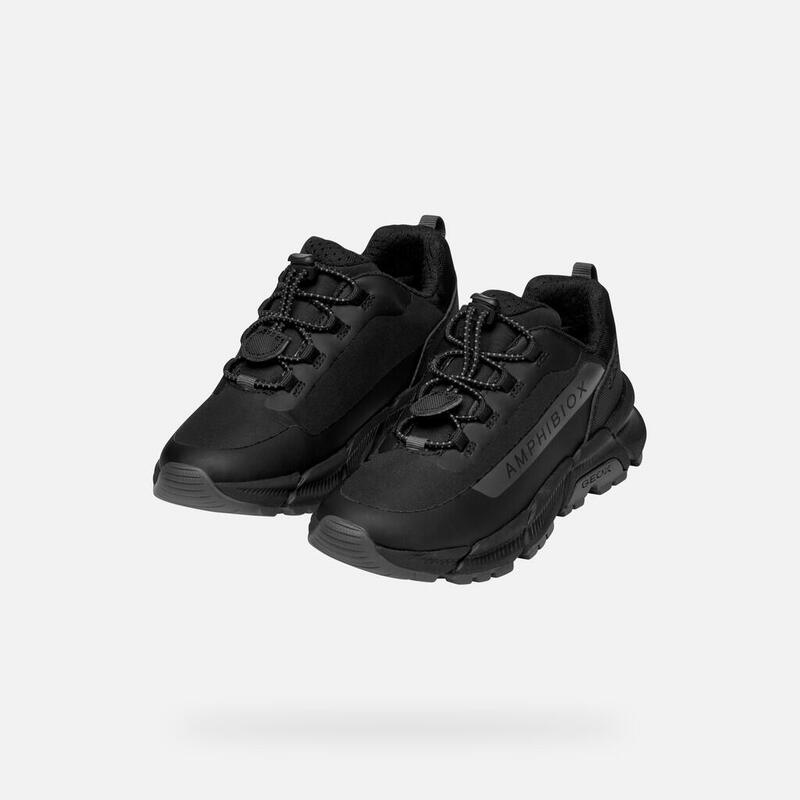 Buty do chodzenia damskie Geox Sneakersy Damskie Skórzane Amphibiox