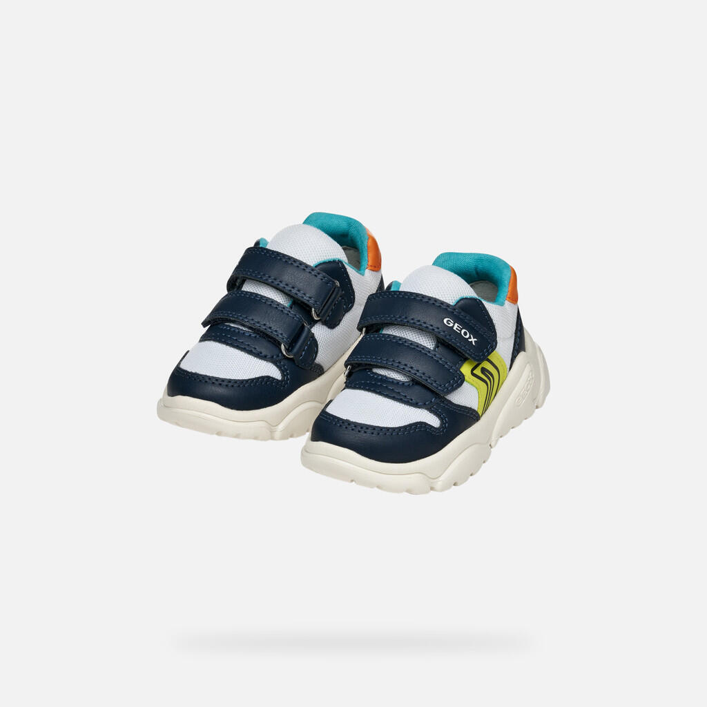 Baskets Bébé Garçon B CIUFCIUF BOY Blanc/Bleu Marine 3/7