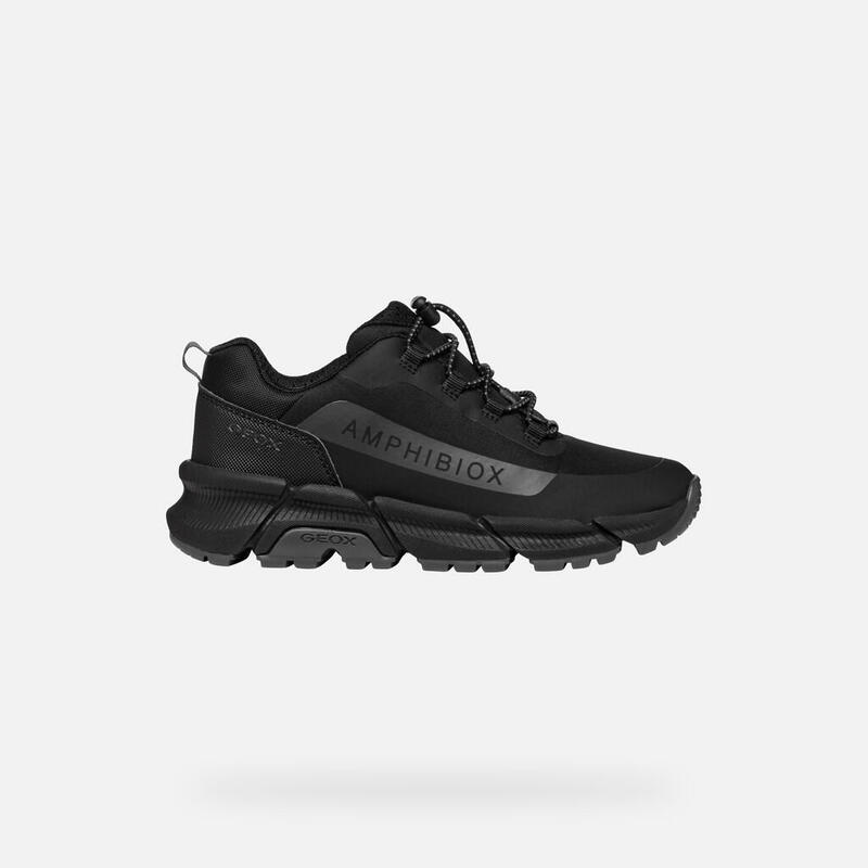Buty do chodzenia damskie Geox Sneakersy Damskie Skórzane Amphibiox