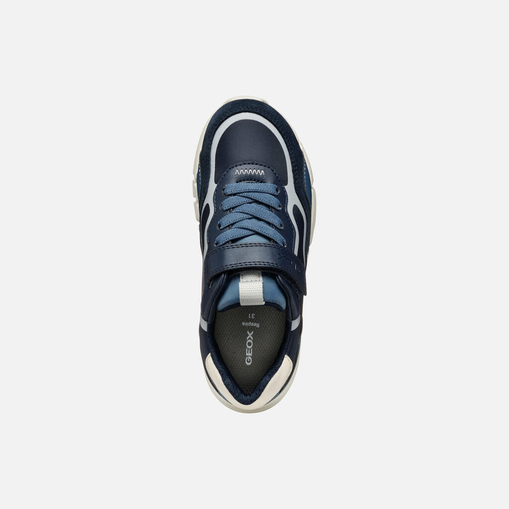 Baskets Garçon FLEXYPER BOY Bleu Marine/Gris Clair 7/7