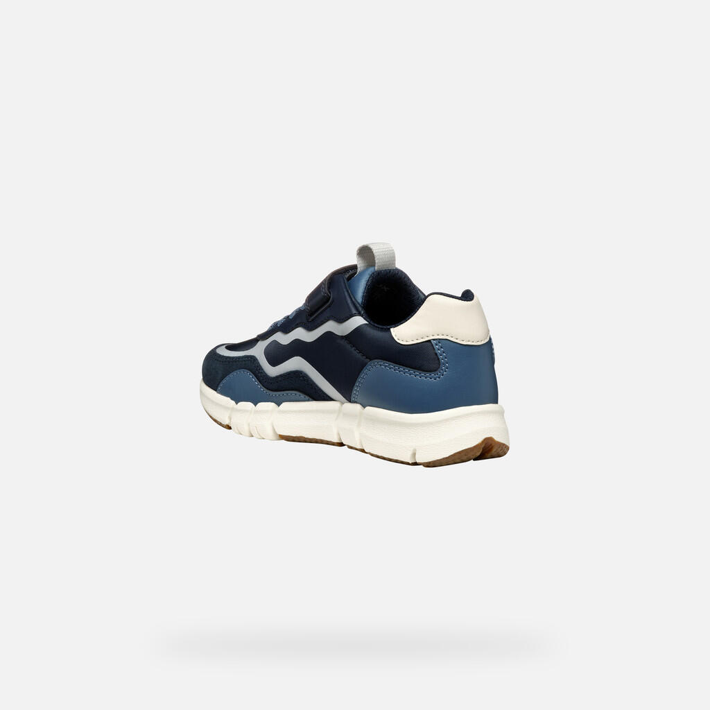 Baskets Garçon FLEXYPER BOY Bleu Marine/Gris Clair 5/7