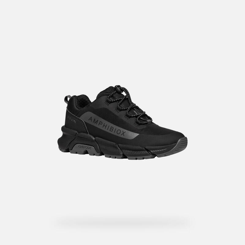 Buty do chodzenia damskie Geox Sneakersy Damskie Skórzane Amphibiox
