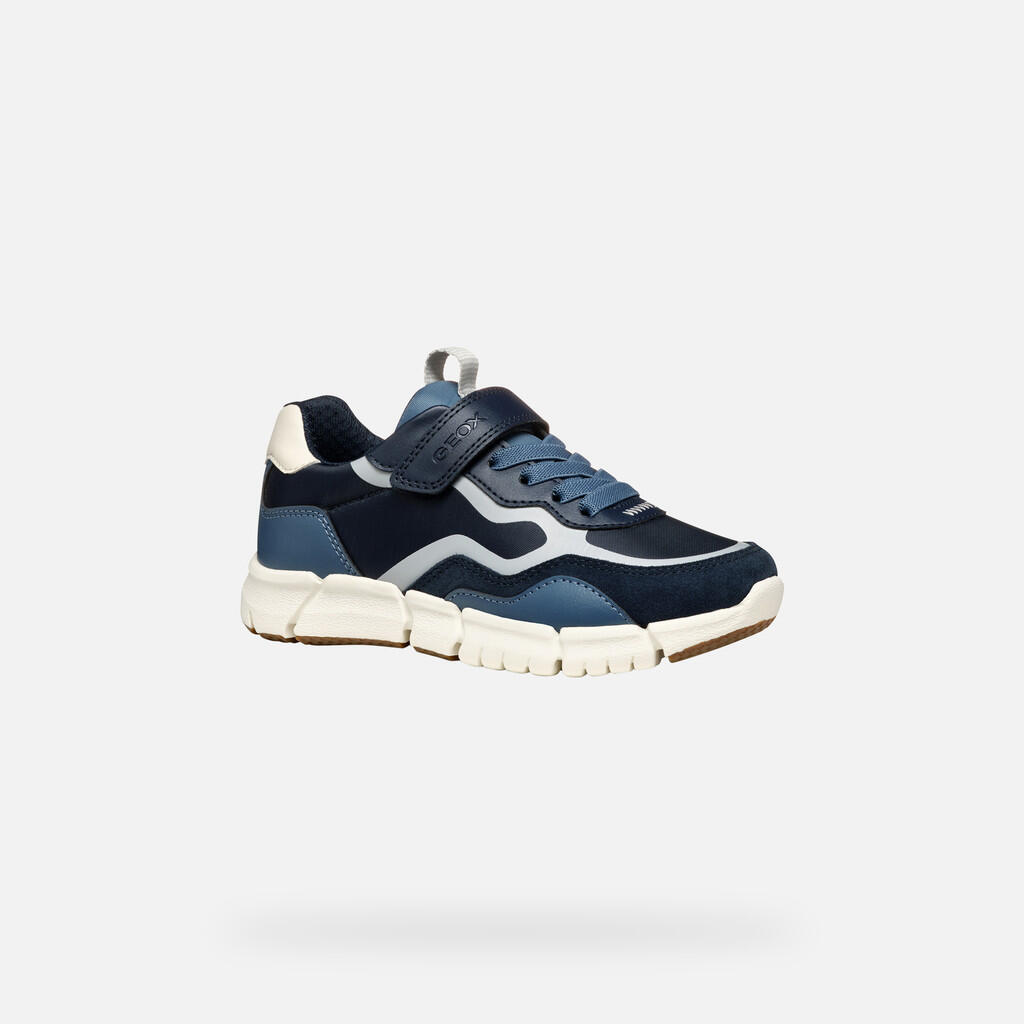 Baskets Garçon FLEXYPER BOY Bleu Marine/Gris Clair 4/7