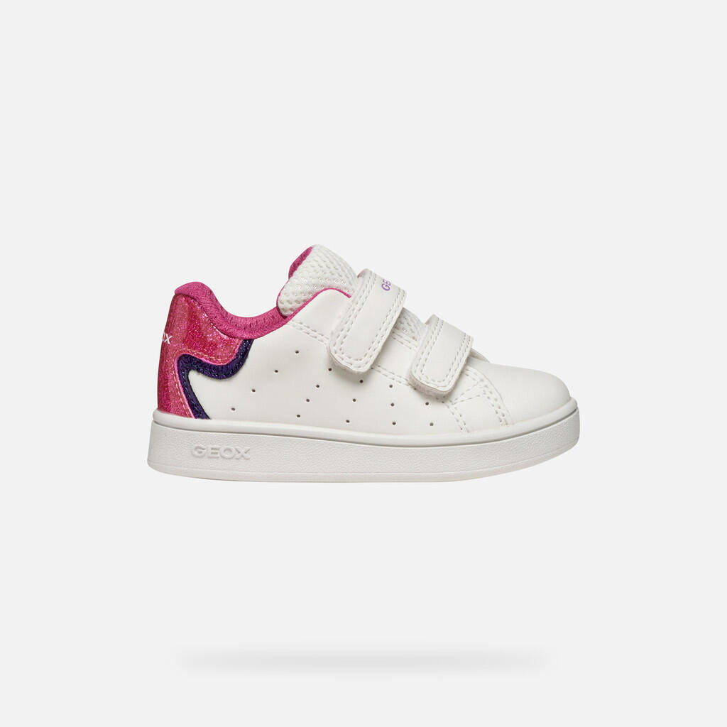 Baskets Bébé Fille B ECLYPER GIRL Blanc/Fuchsia 2/7