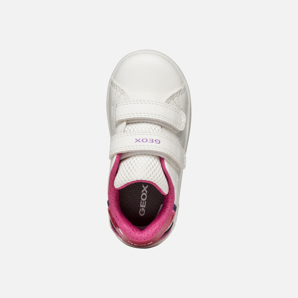 Baskets Bébé Fille B ECLYPER GIRL Blanc/Fuchsia 7/7