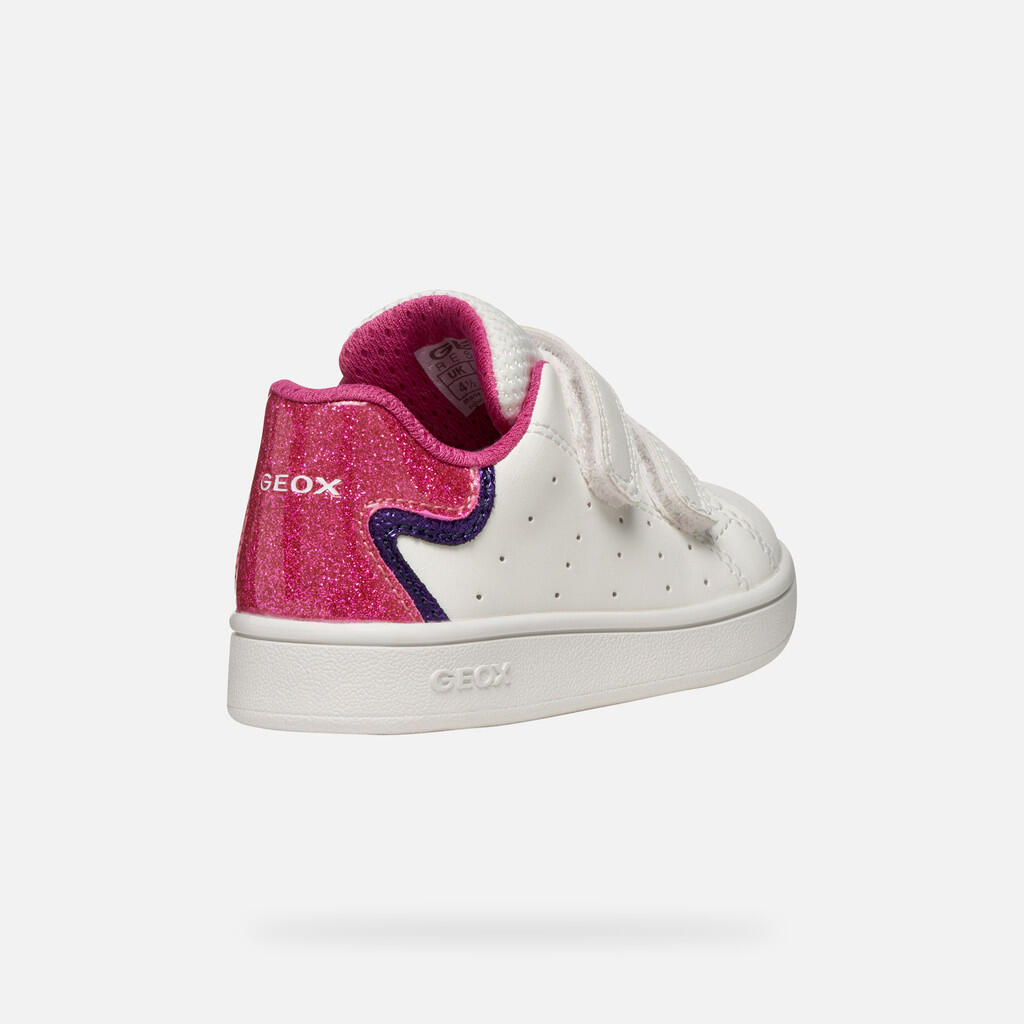 Baskets Bébé Fille B ECLYPER GIRL Blanc/Fuchsia 6/7