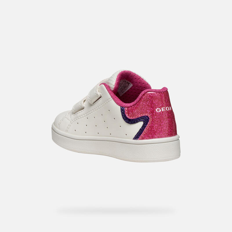 Baskets Geox Pour Bébé Fille - Modèle B Eclyper Girl - Chaussures Respirantes Et Confortables