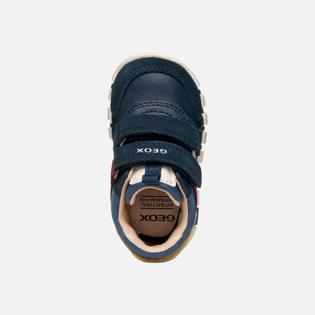 Premiers Pas Bébé Garçon B IUPIDOO BOY Bleu Marine/Rouge Foncé 7/7