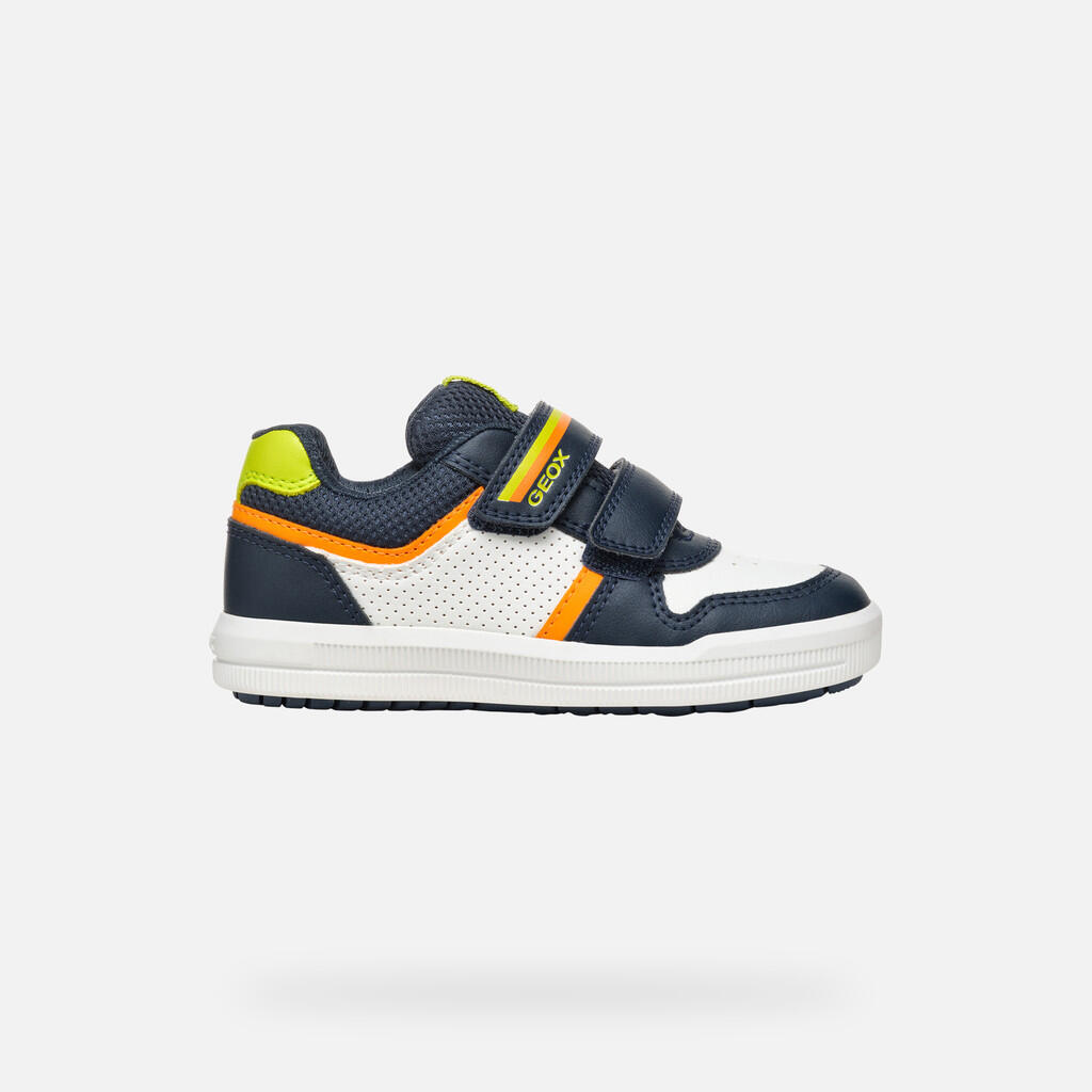 Baskets Garçon ARZACH BOY Bleu Marine/Vert Fluo 2/7