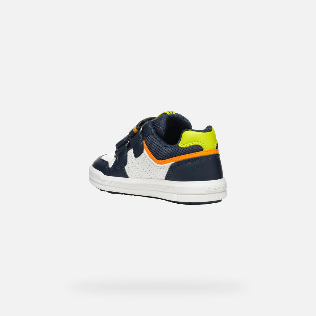 Baskets Garçon ARZACH BOY Bleu Marine/Vert Fluo 5/7