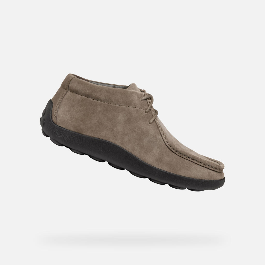 Geox - Mocassins Homme U Spherica Ec14 Taupe - Chaussures De Sport - Vert - Decathlon