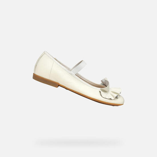 Ballerines Fille JR PLIE' Blanc