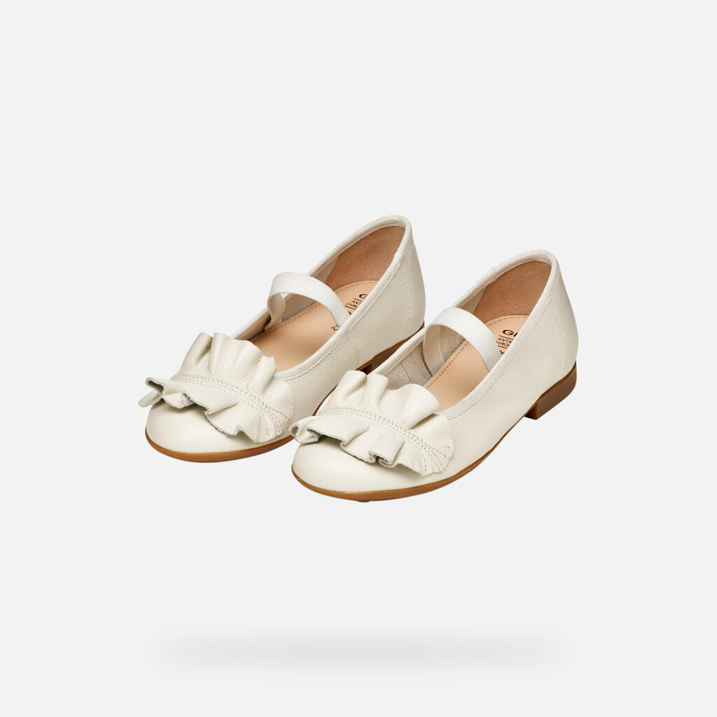 Ballerines Fille JR PLIE' Blanc 3/7