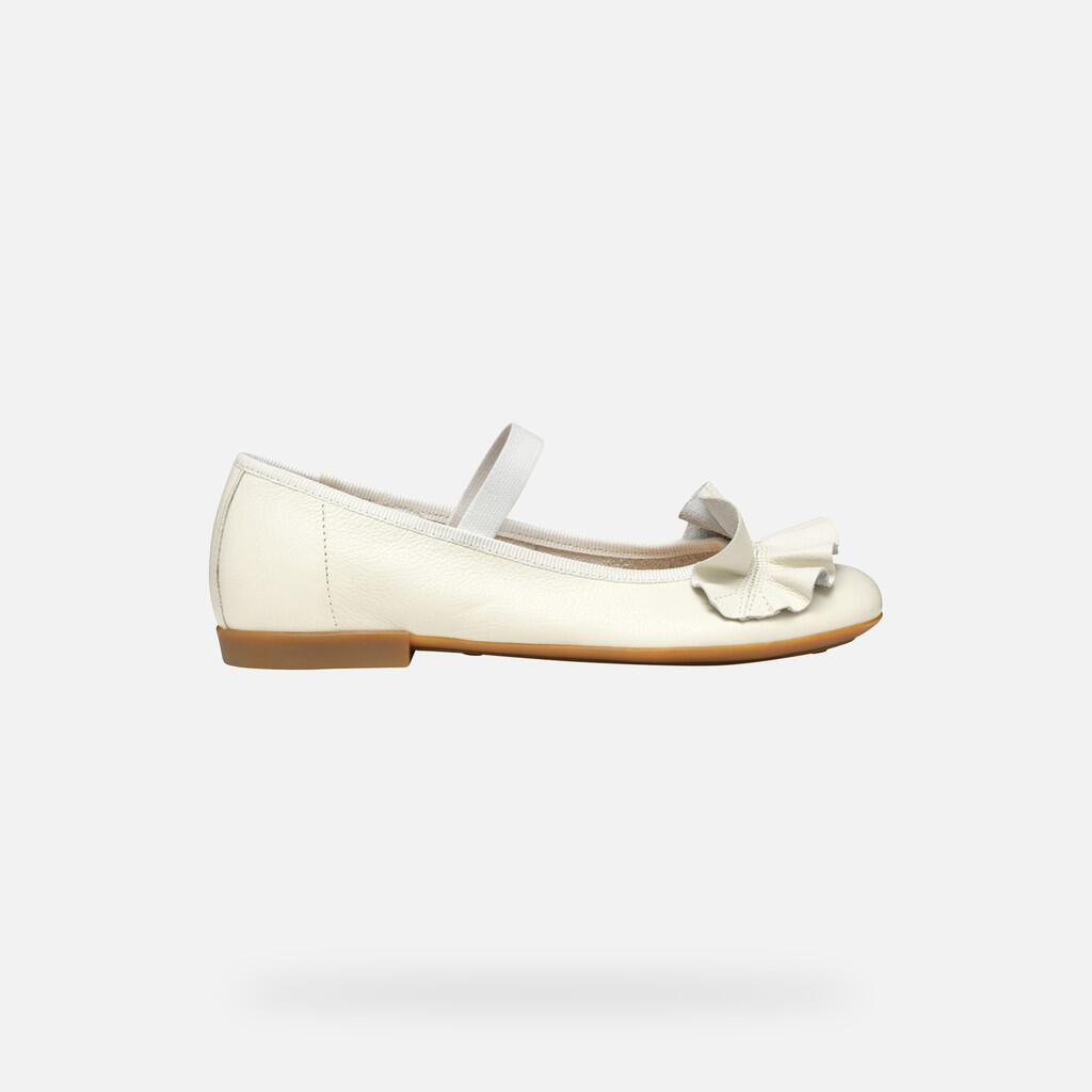 Ballerines Fille JR PLIE' Blanc 2/7