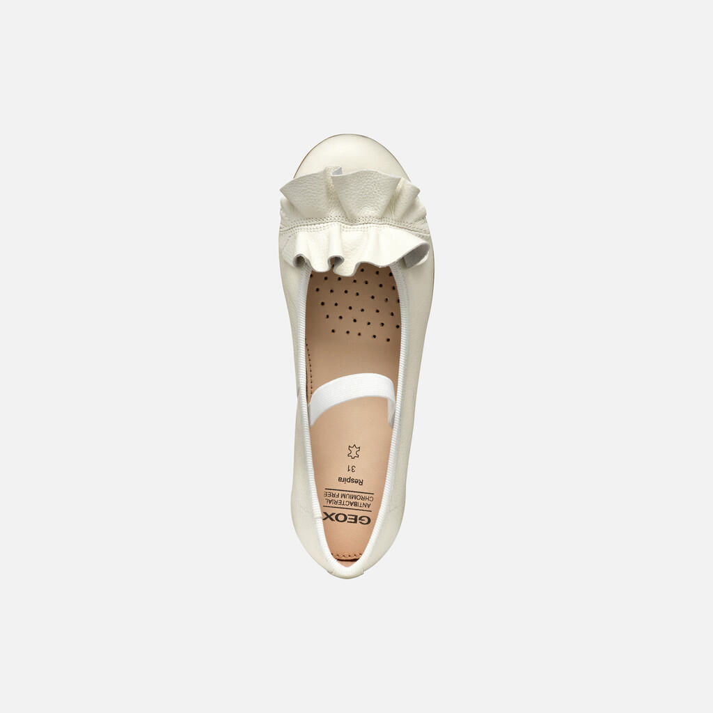 Ballerines Fille JR PLIE' Blanc 7/7