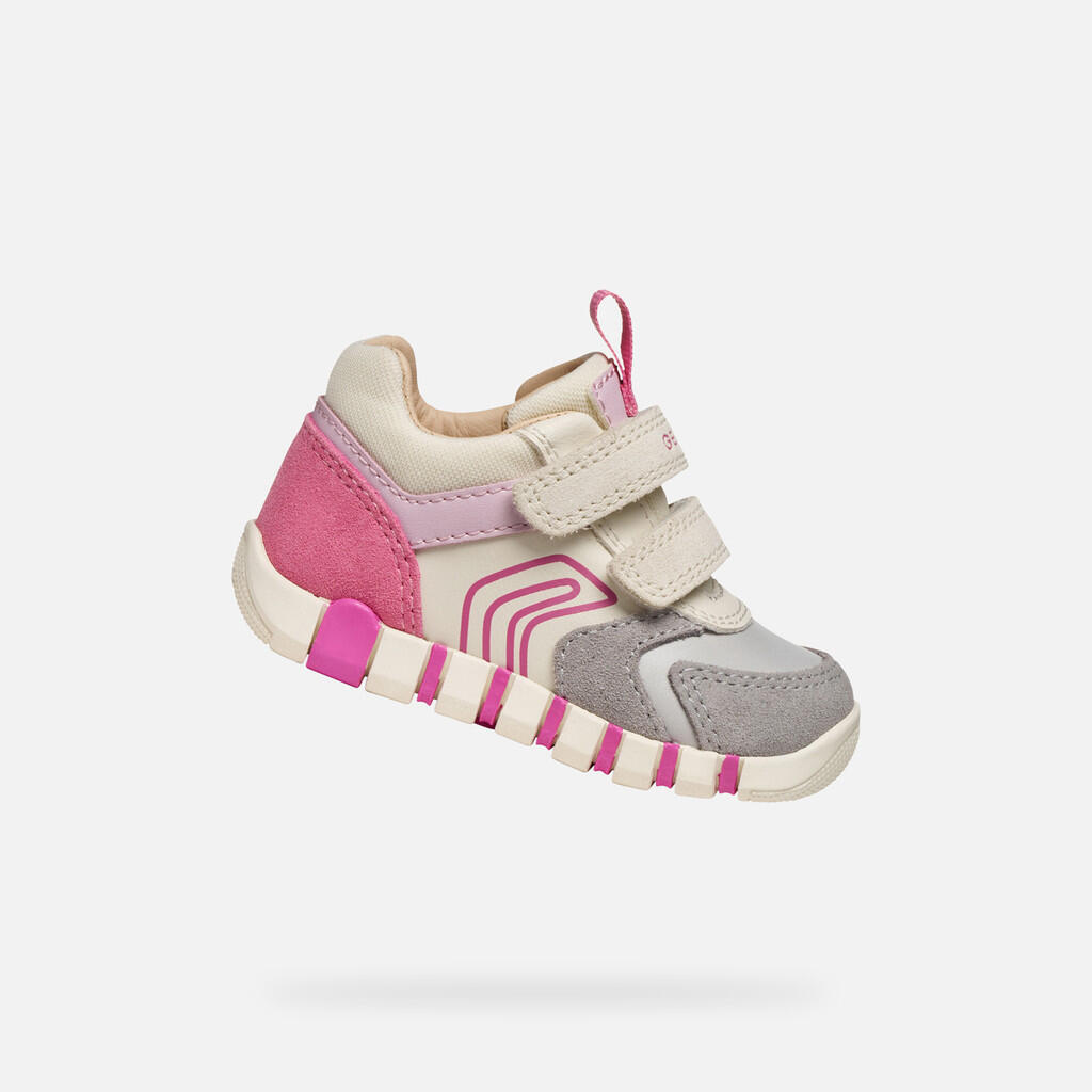 gris / rose fuchsia