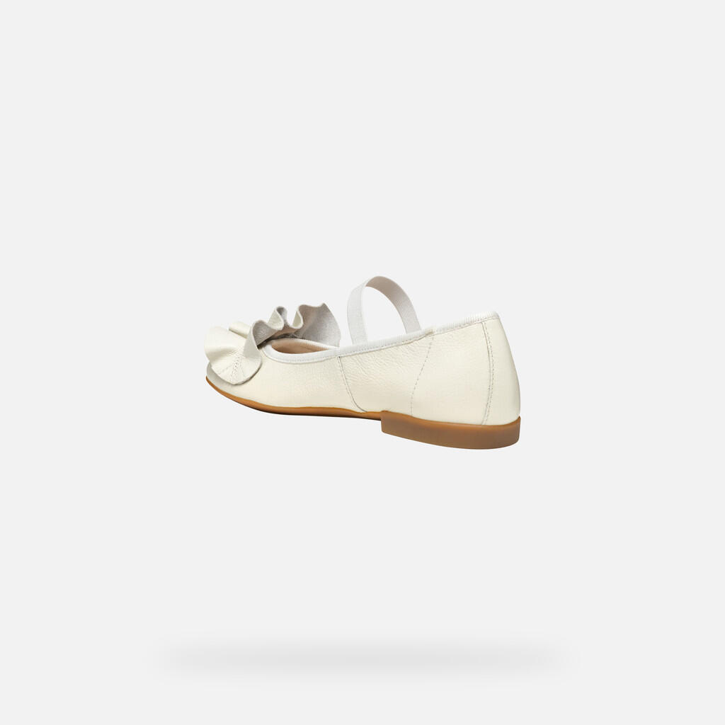 Ballerines Fille JR PLIE' Blanc 5/7