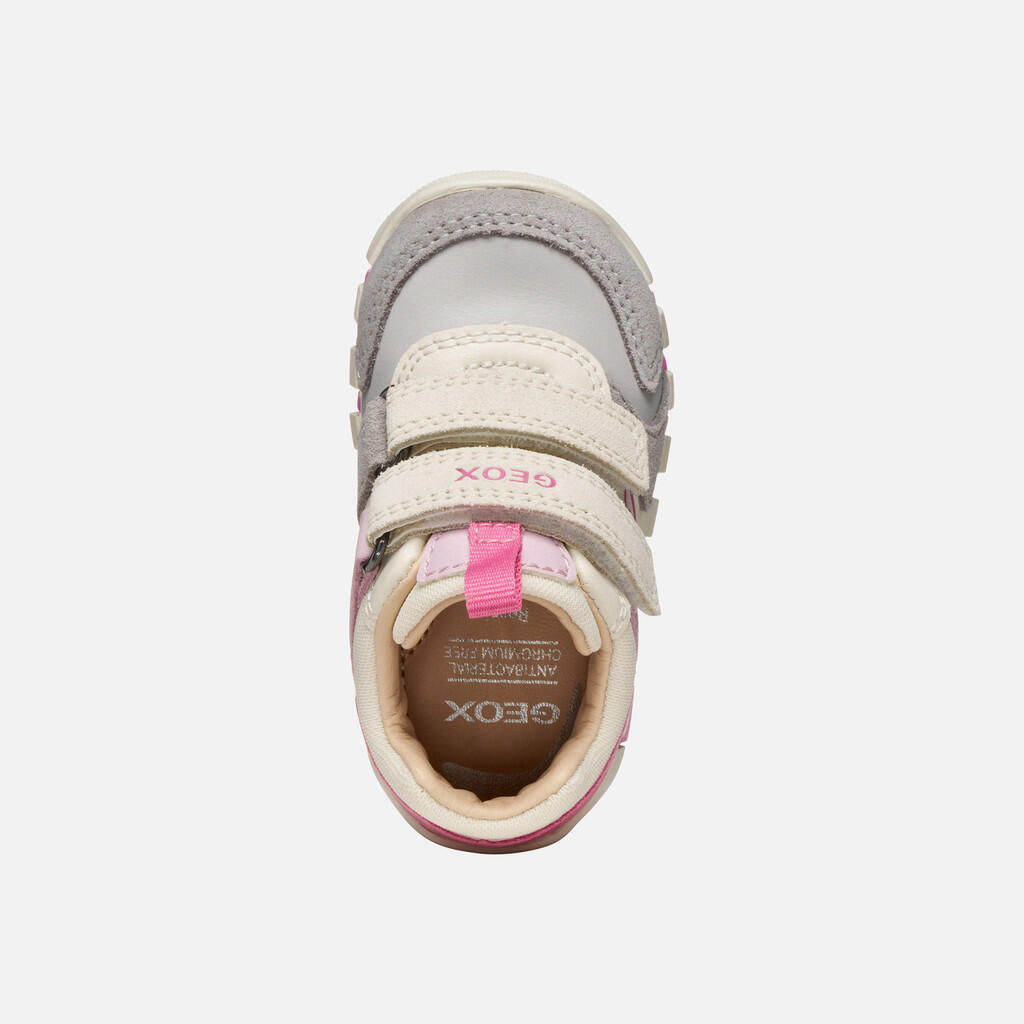 Premiers Pas Bébé Fille B IUPIDOO GIRL Gris/Fuchsia 6/7