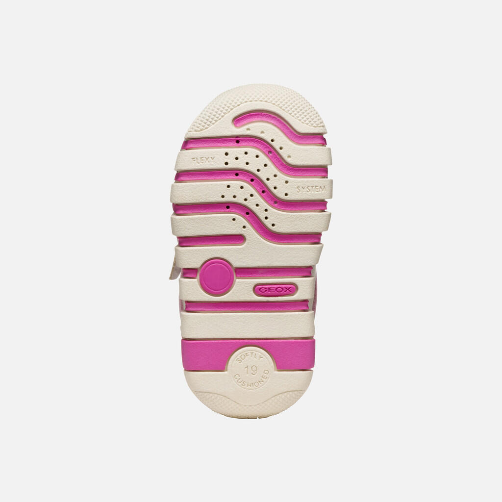 Premiers Pas Bébé Fille B IUPIDOO GIRL Gris/Fuchsia 7/7