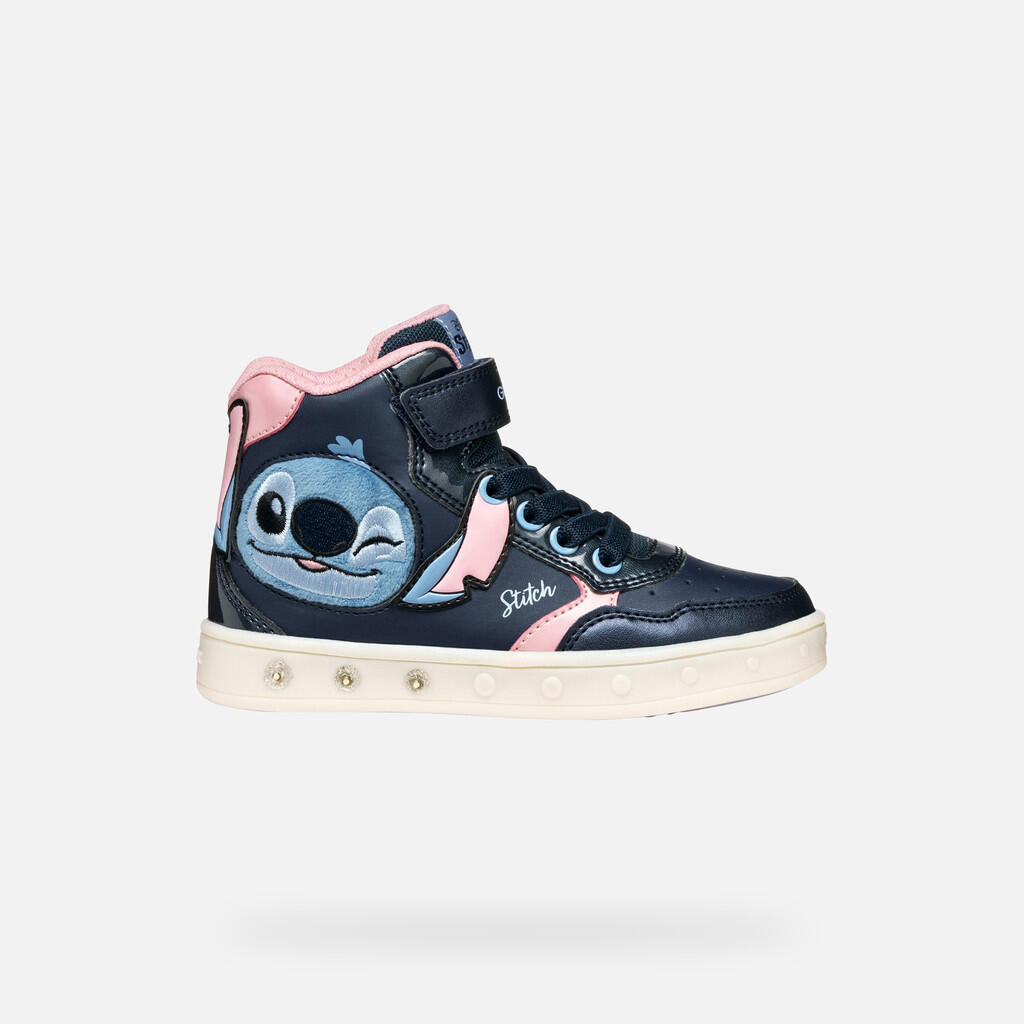 Baskets Fille SKYLIN JUNIOR Bleu Marine/Rose 2/7