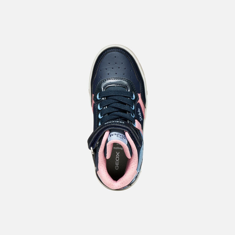 Baskets Fille Baskets Geox J SKYLIN GIRL Bleu Bleu Geox